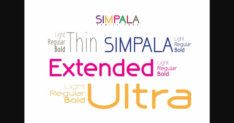 Simpala Font Poster 2