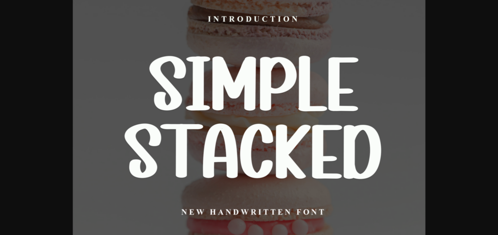 Simpel Stacked Font Poster 3