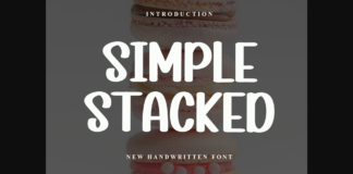 Simpel Stacked Font Poster 1