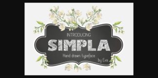 Simpla Font Poster 1