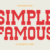 Simple Famous Font