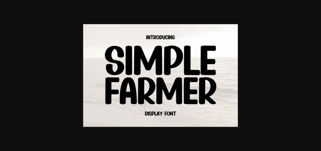 Simple Farmer Font Poster 3