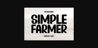 Simple Farmer Font Poster 1