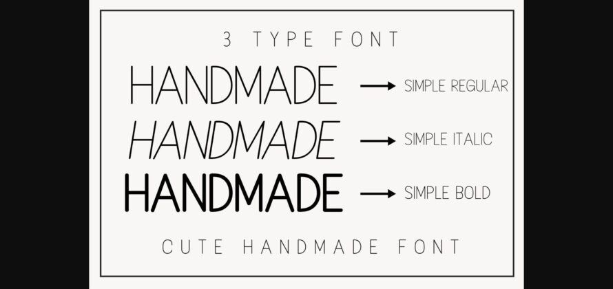 Simple Font Poster 4