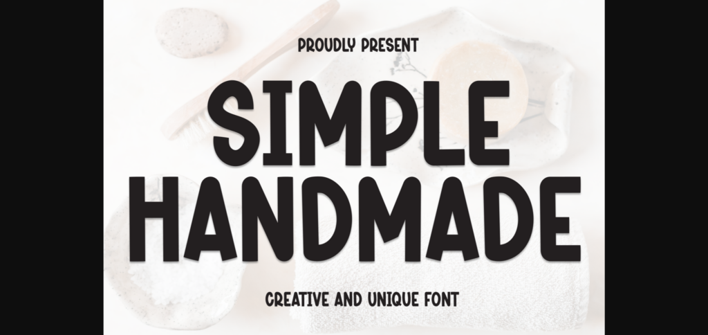 Simple Handmade Font Poster 3