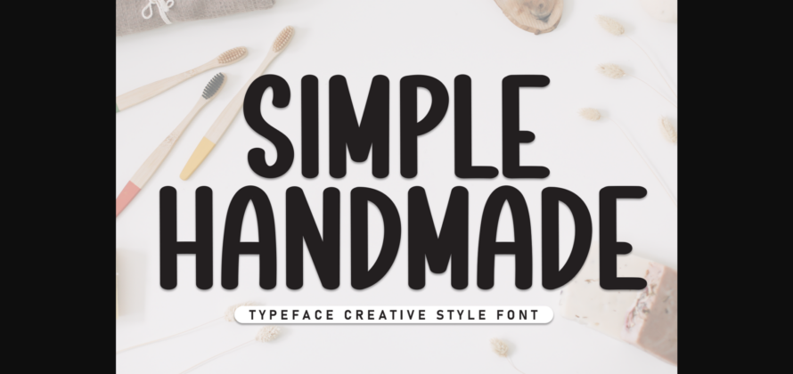 Simple Handmade Font Poster 1