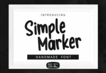 Simple Marker Font