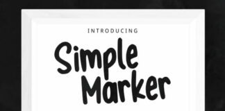 Simple Marker Font