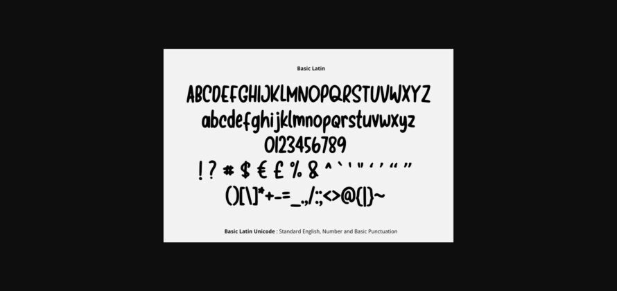 Simple Marker Font Poster 4