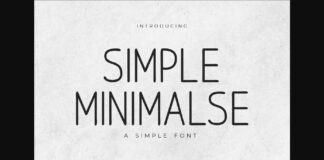 Simple Minimalse Font Poster 1