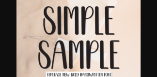 Simple Sample Font Poster 1