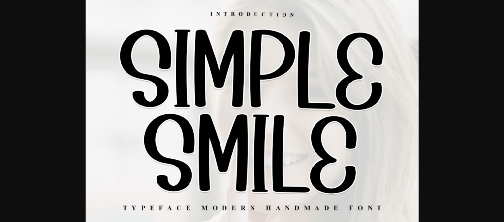 Simple Smile Font Poster 3