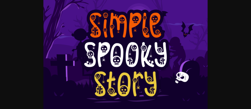 Simple Spooky Story Font Poster 3