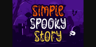 Simple Spooky Story Font Poster 1