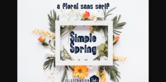 Simple Spring Font Poster 1