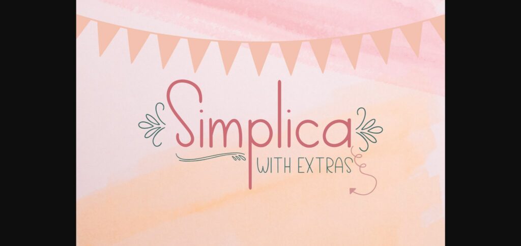 Simplica Font Poster 3