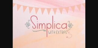 Simplica Font Poster 1