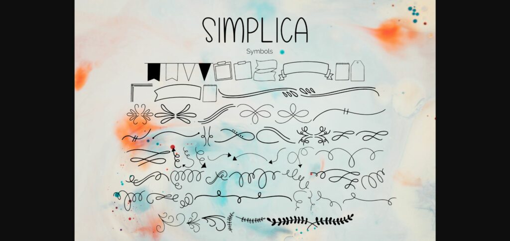 Simplica Font Poster 10