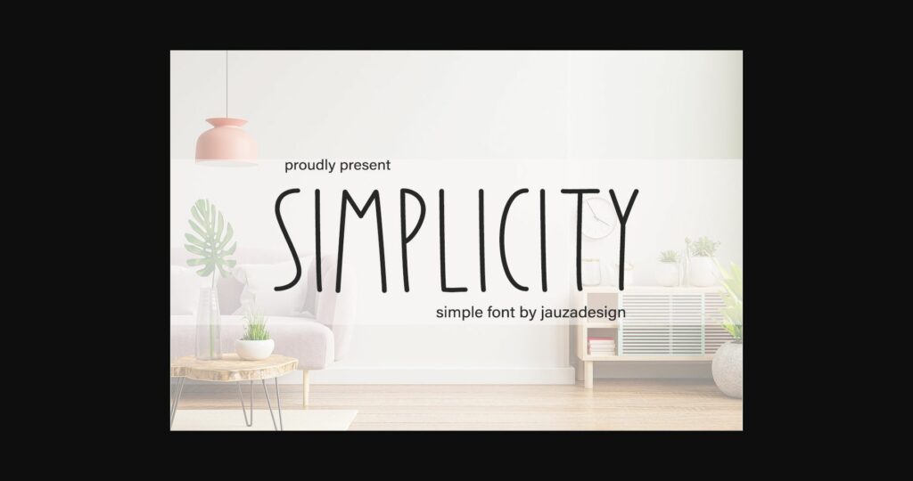 Simplicity Font Poster 3