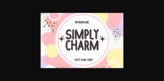 Simply Charm Font Poster 1