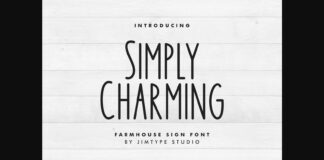 Simply Charming Font Poster 1