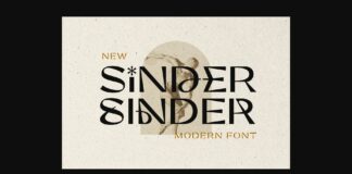 Sinder Font Poster 1