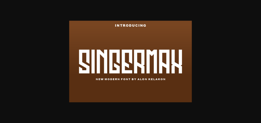 Singermax Font Poster 3