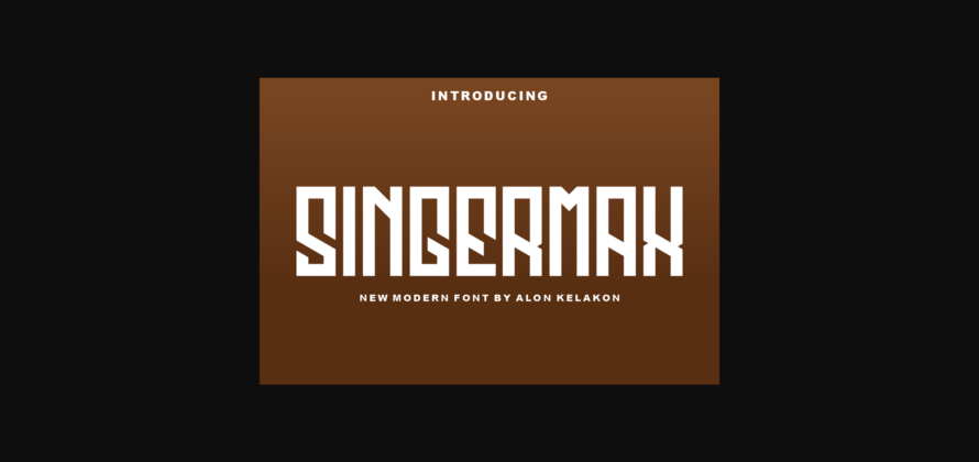 Singermax Font Poster 3