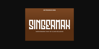 Singermax Font Poster 1