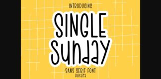 Single Sunday Font Poster 1