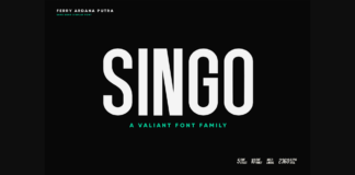 Singo Font Poster 1