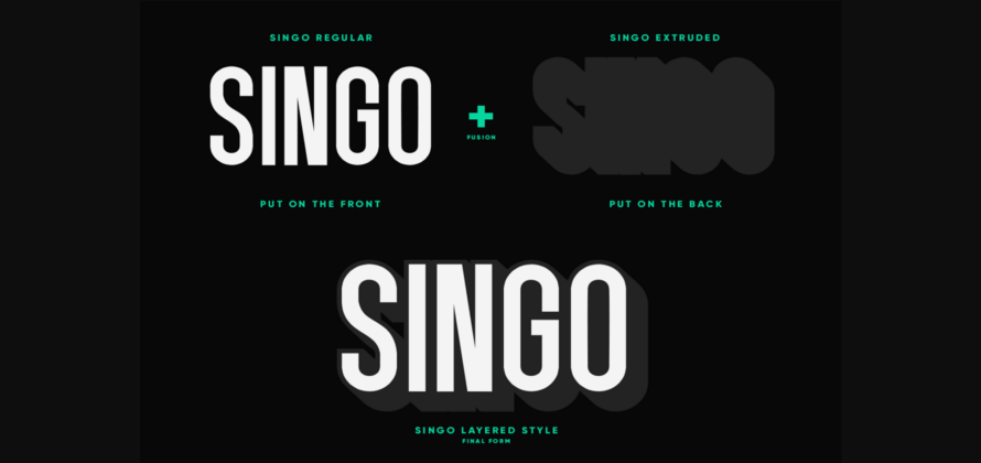 Singo Font Poster 7