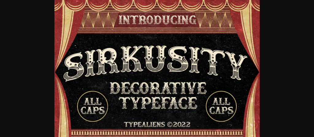 Sirkusity Font Poster 3