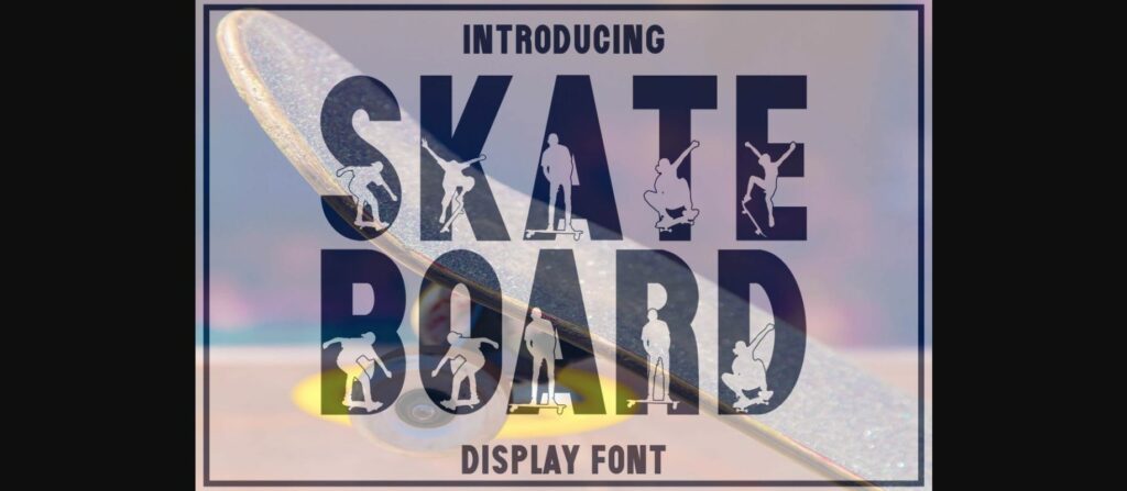 Skateboard Font Poster 1