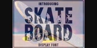 Skateboard Font Poster 1