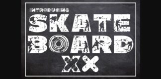 Skateboard XX Font Poster 1