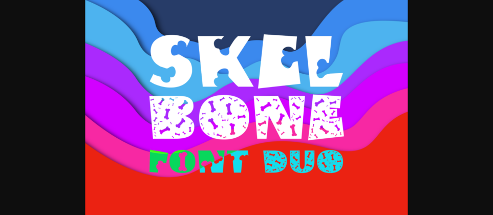 Skel Bone Duo Font Poster 3