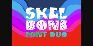 Skel Bone Duo Font Poster 1