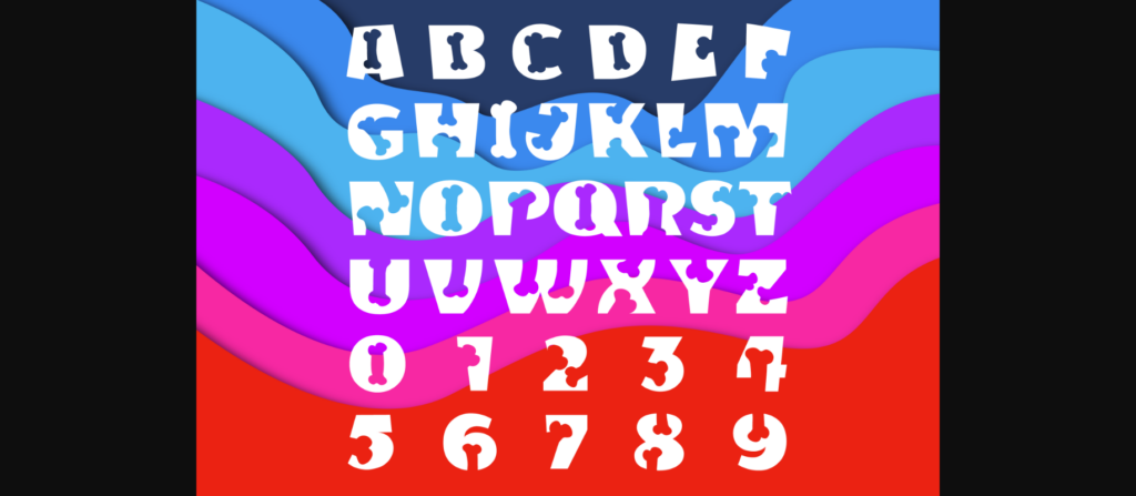 Skel Bone Duo Font Poster 4