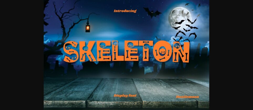 Skeleton Font Poster 3