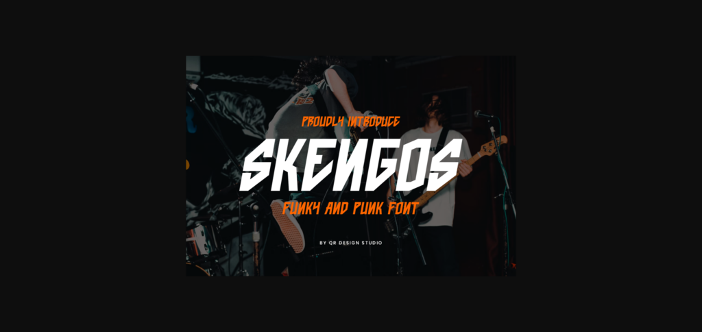 Skengos Font Poster 3