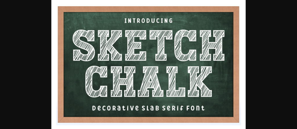 Sketch Chalk Font Poster 3