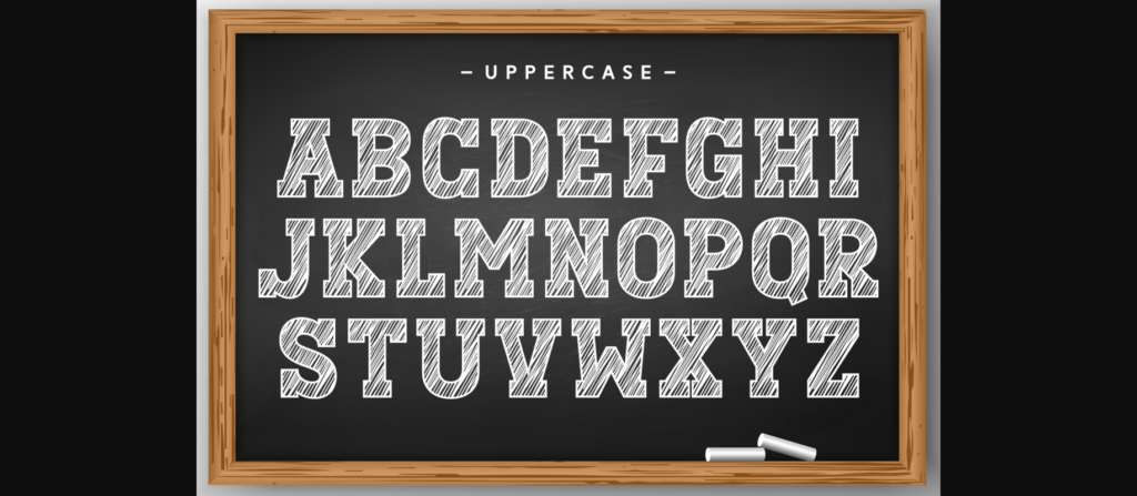 Sketch Chalk Font Poster 8