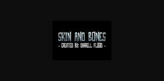 Skin and Bones Font Poster 1