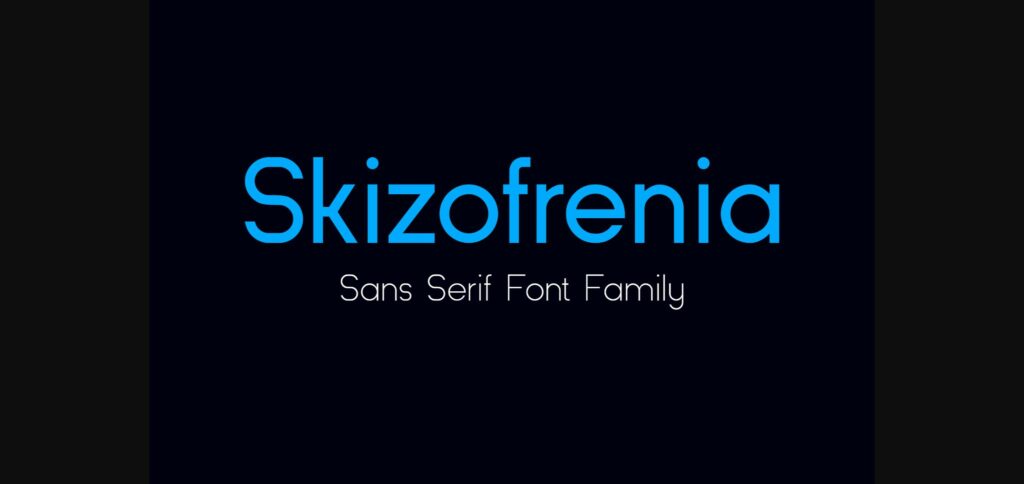 Skizofrenia Font Poster 3