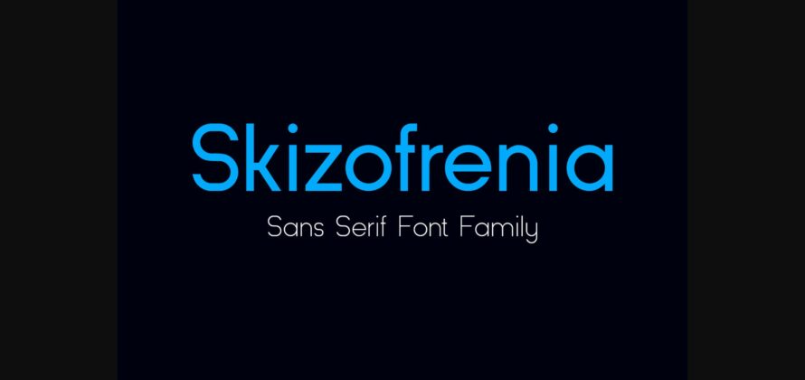 Skizofrenia Font Poster 3