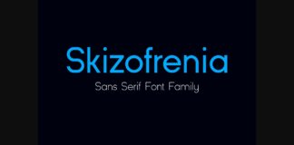 Skizofrenia Font Poster 1