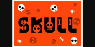 Skull Font Poster 1