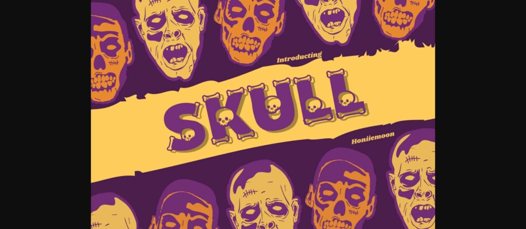 Skull Font Poster 1