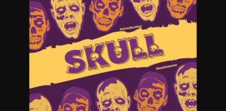 Skull Font Poster 1